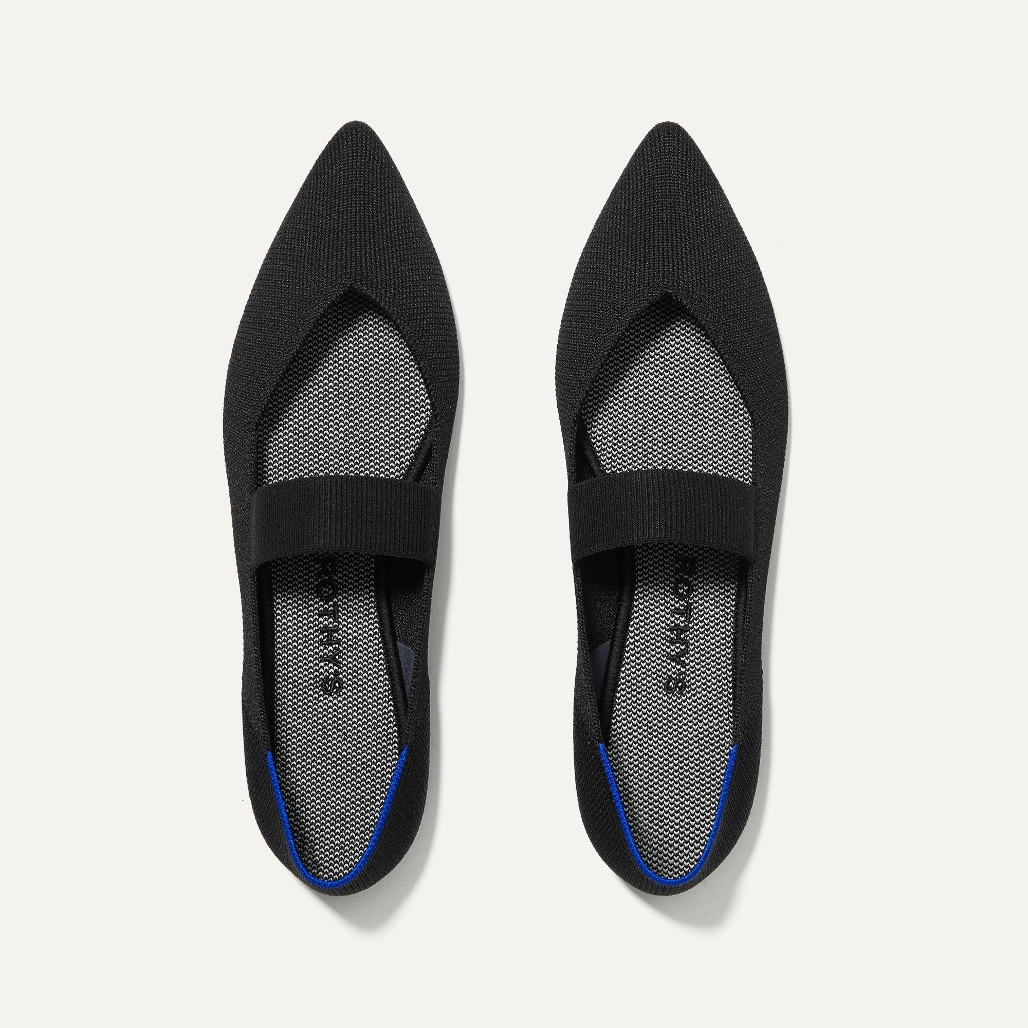 The Point Mary Jane in Black shown from the top.