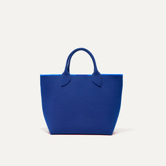 PLP |The Lightweight Petite Tote in French Blue, shown from the front.