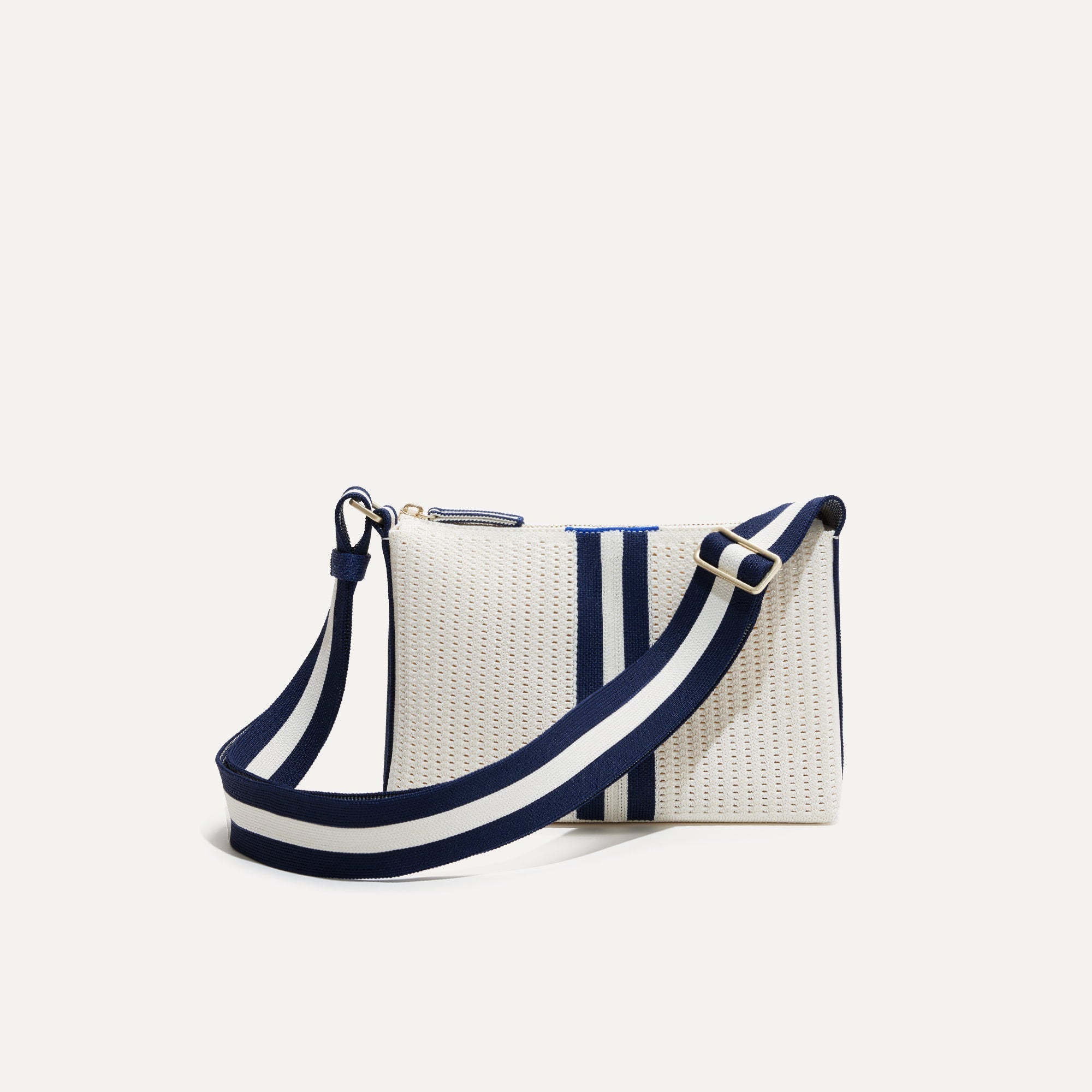 PLP |The Casual Crossbody in Courtside Stripe, shown from the front.