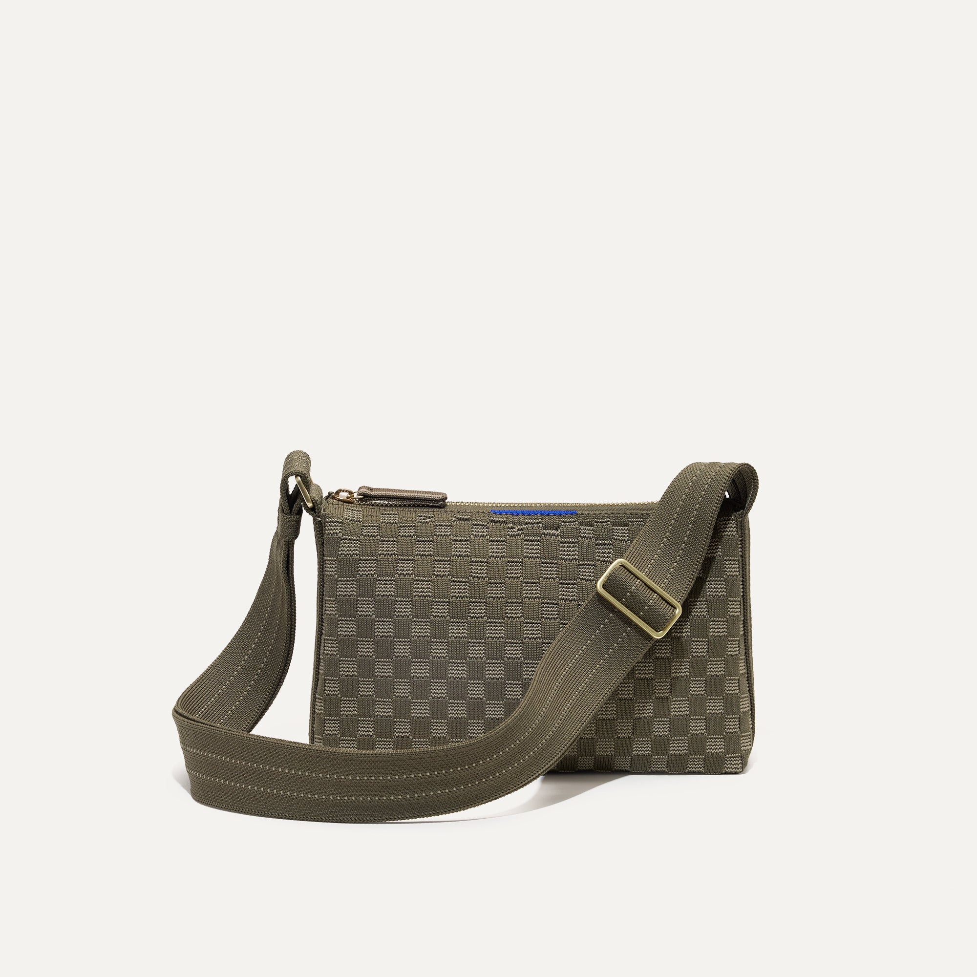 PLP |The Casual Crossbody in Safari Green, shown from the front.