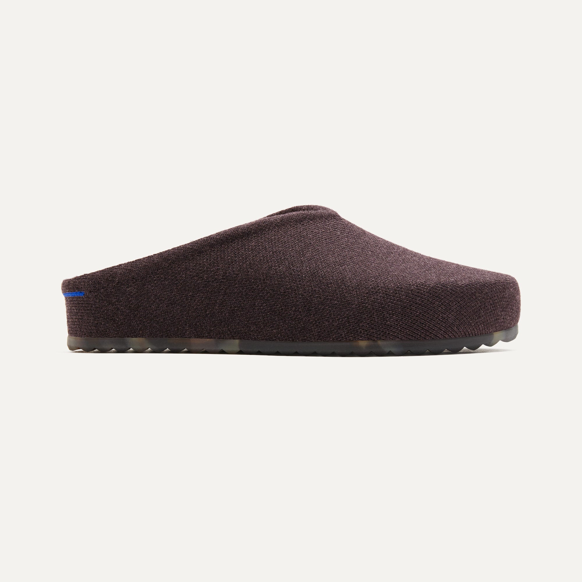 The Casual Clog in Chestnut shown from the side.