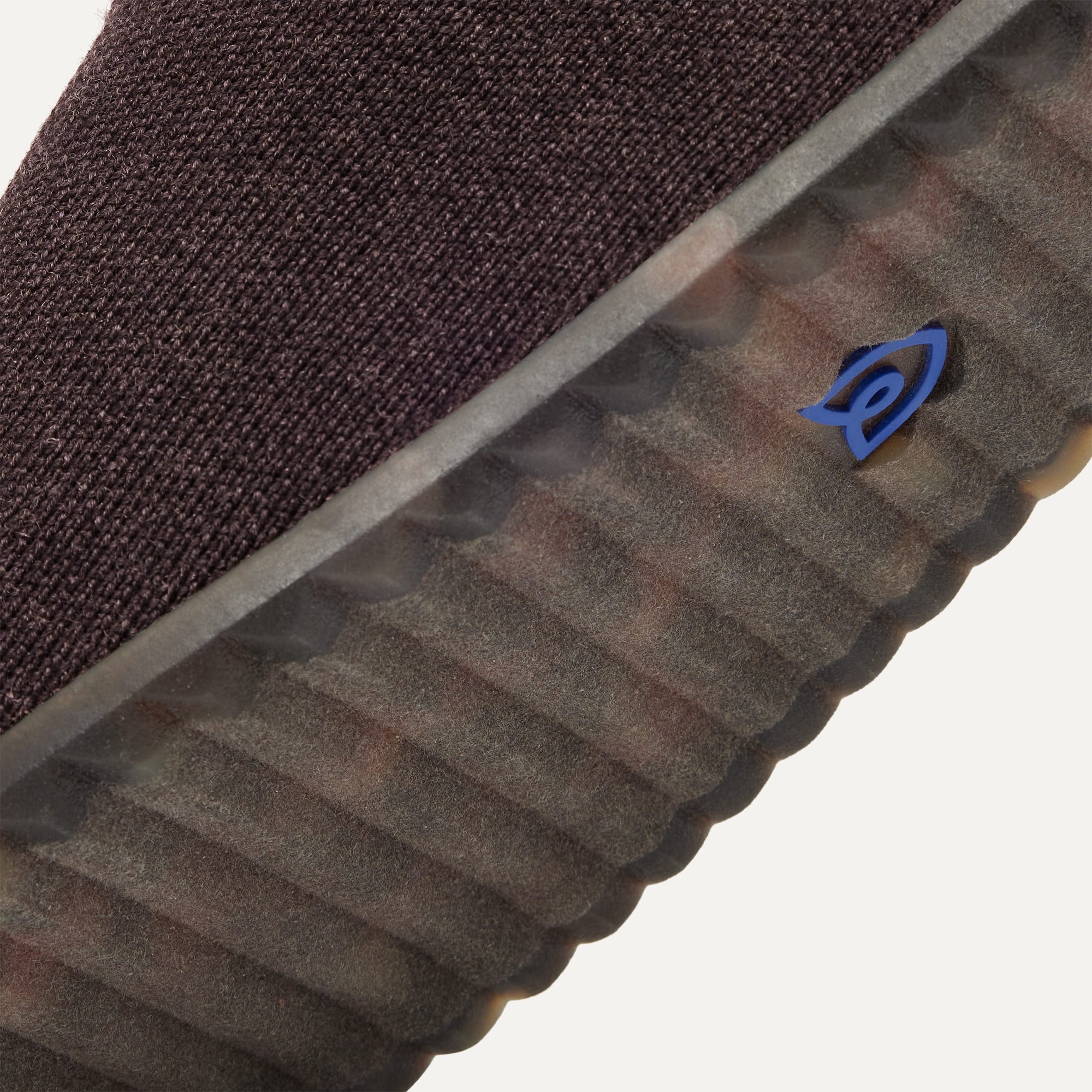 Close up of the outsoles of The Casual Clog in Chestnut.