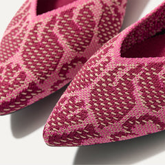 Close up of The Point II in Pink Bouquet, shown in diagonal view. 