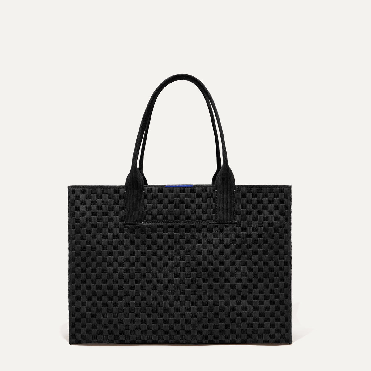 PLP |The Classic Tote in Black Sand, shown from the front. 