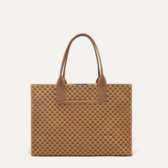 PLP |The Classic Tote in Hazelnut, shown from the front. 