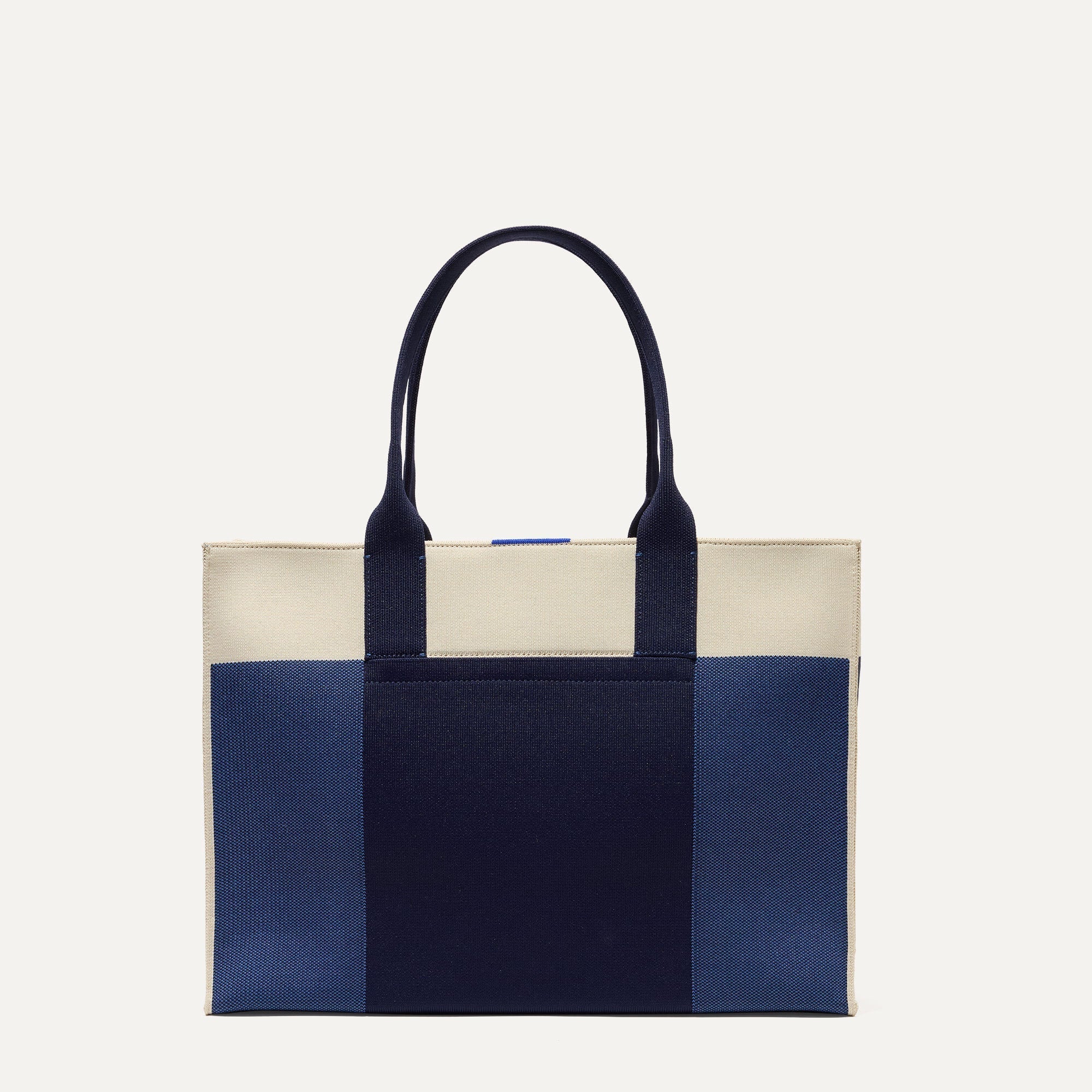 PLP |The Classic Tote in Luxe Blue, shown from the front.