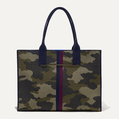 PDP |The Classic Tote in Spruce Camo, shown from the front.