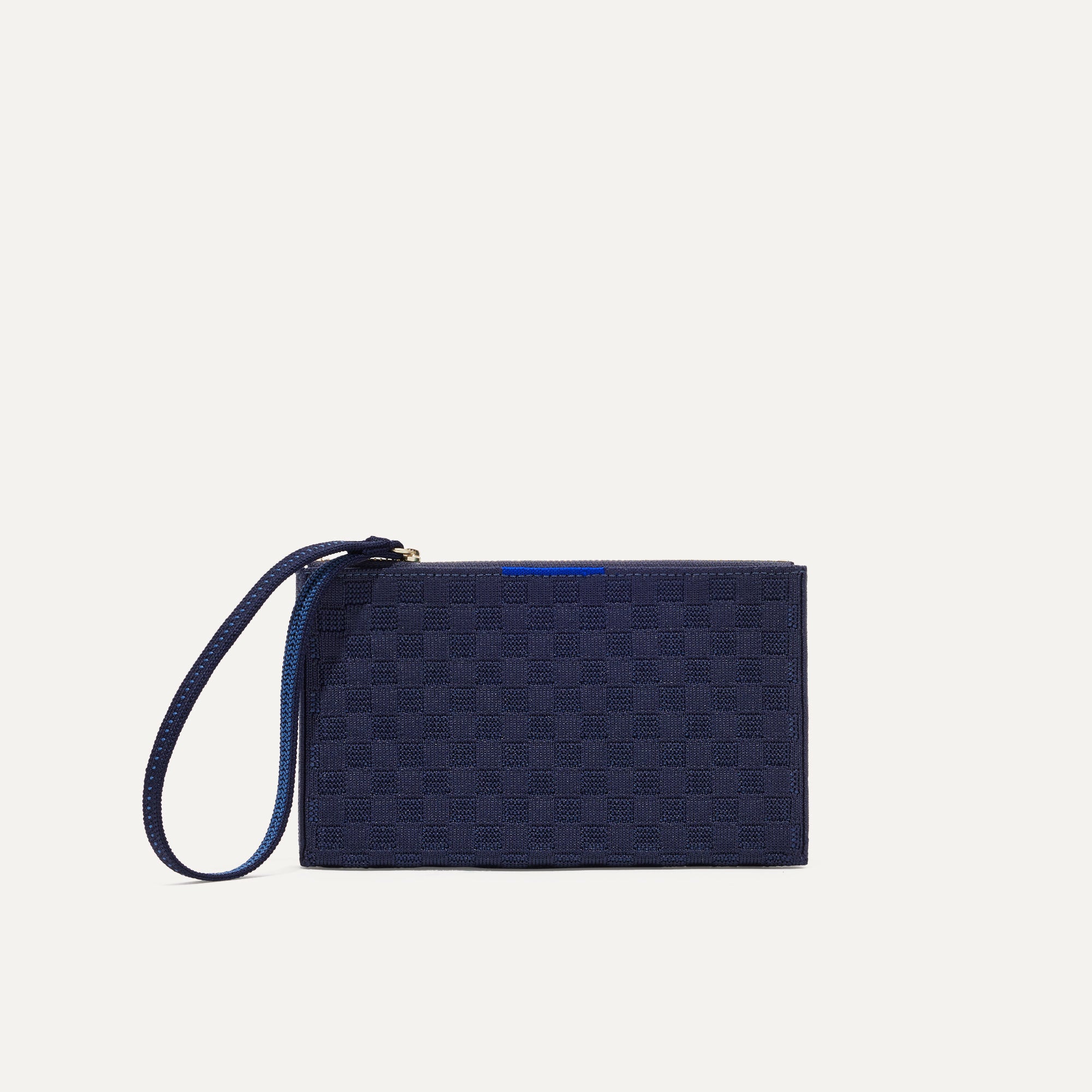 PLP |The Wallet Wristlet in Nautical Navy, shown from the front.