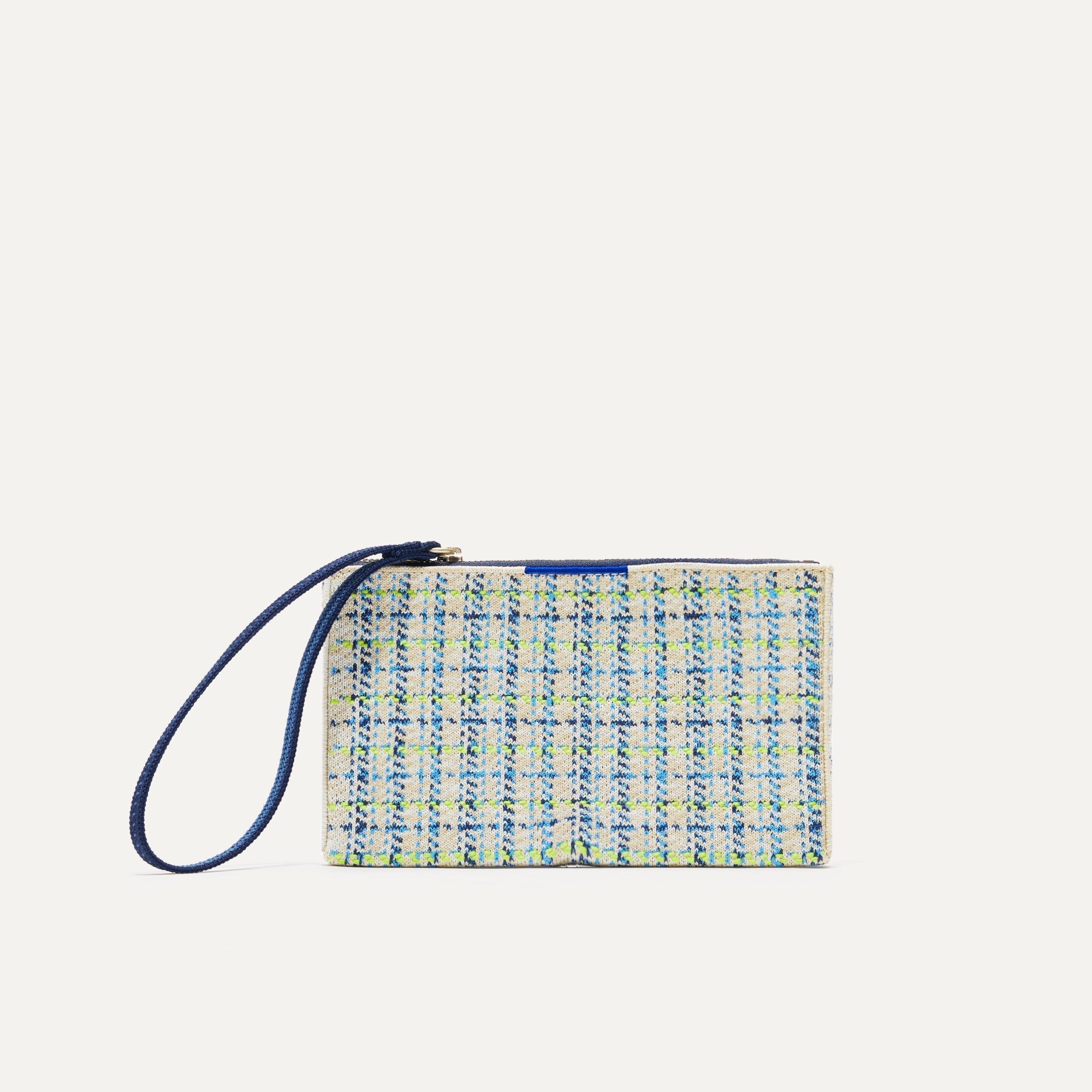 PLP |The Wallet Wristlet in Spring Tweed, shown from the front.