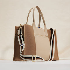 hover | The Crossbody Strap in White Portobello, shown paired with The Classic Tote.