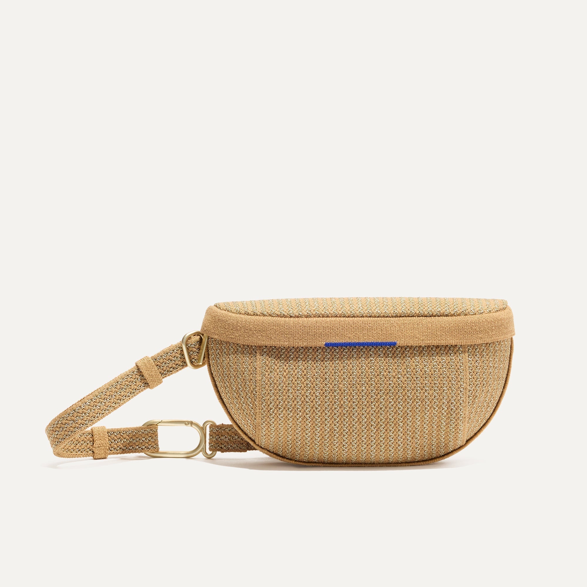 PLP |The Casual Sling in Gold Stripe shown from the front.