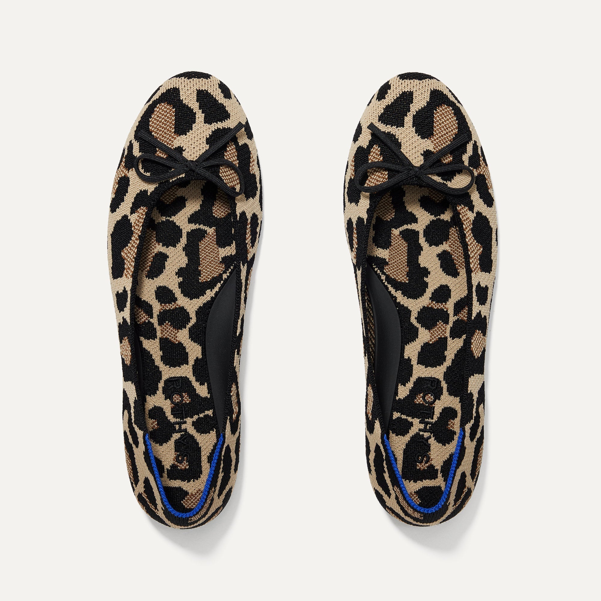 The Ballet Flat in Desert Cat shown from the top.