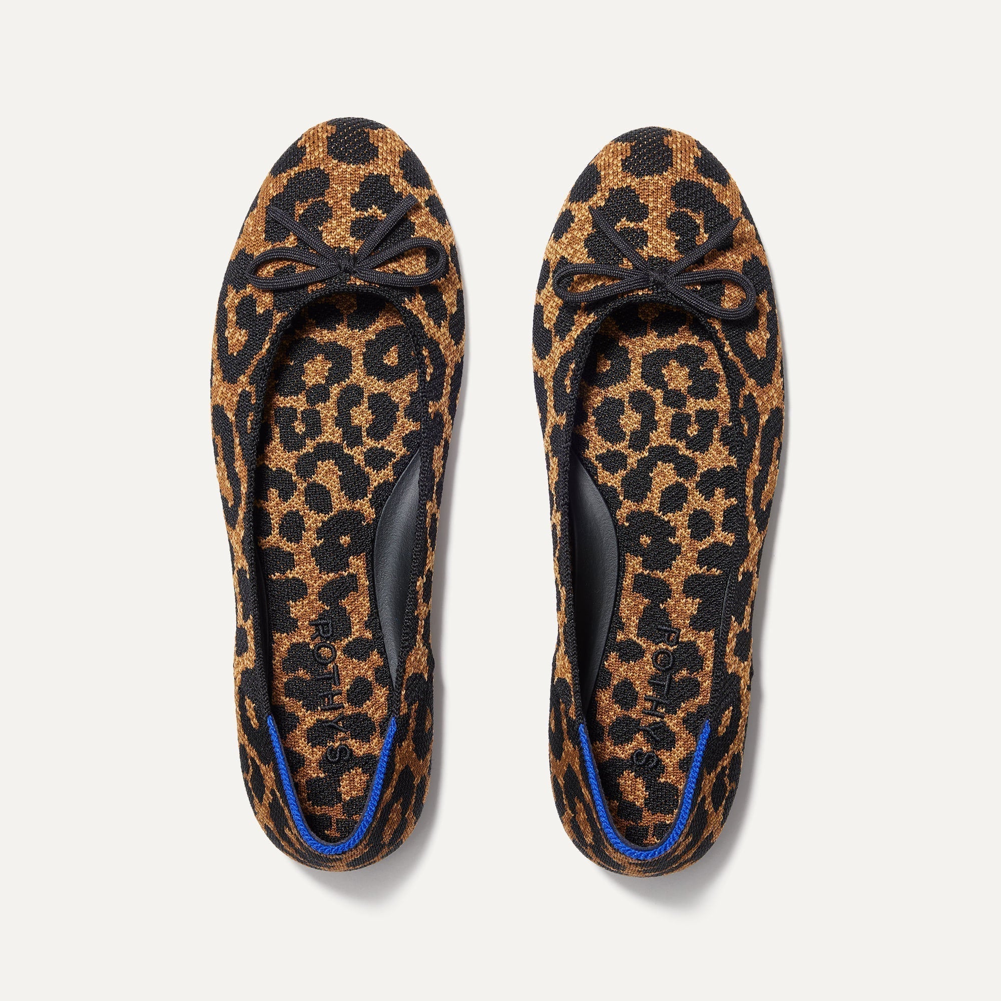 The Ballet Flat in Classic Leopard shown from the top.