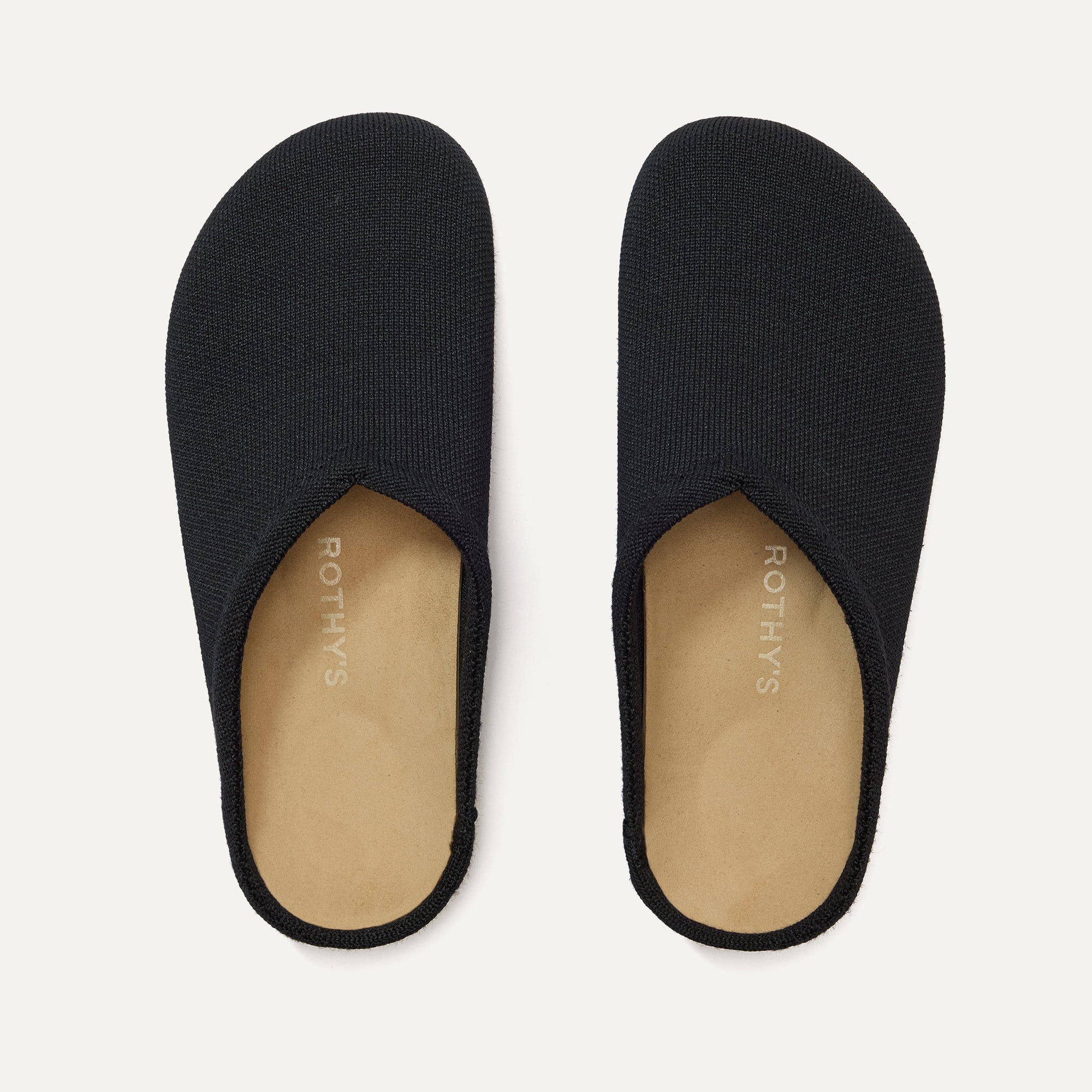 The Casual Clog in Black shown from the top.