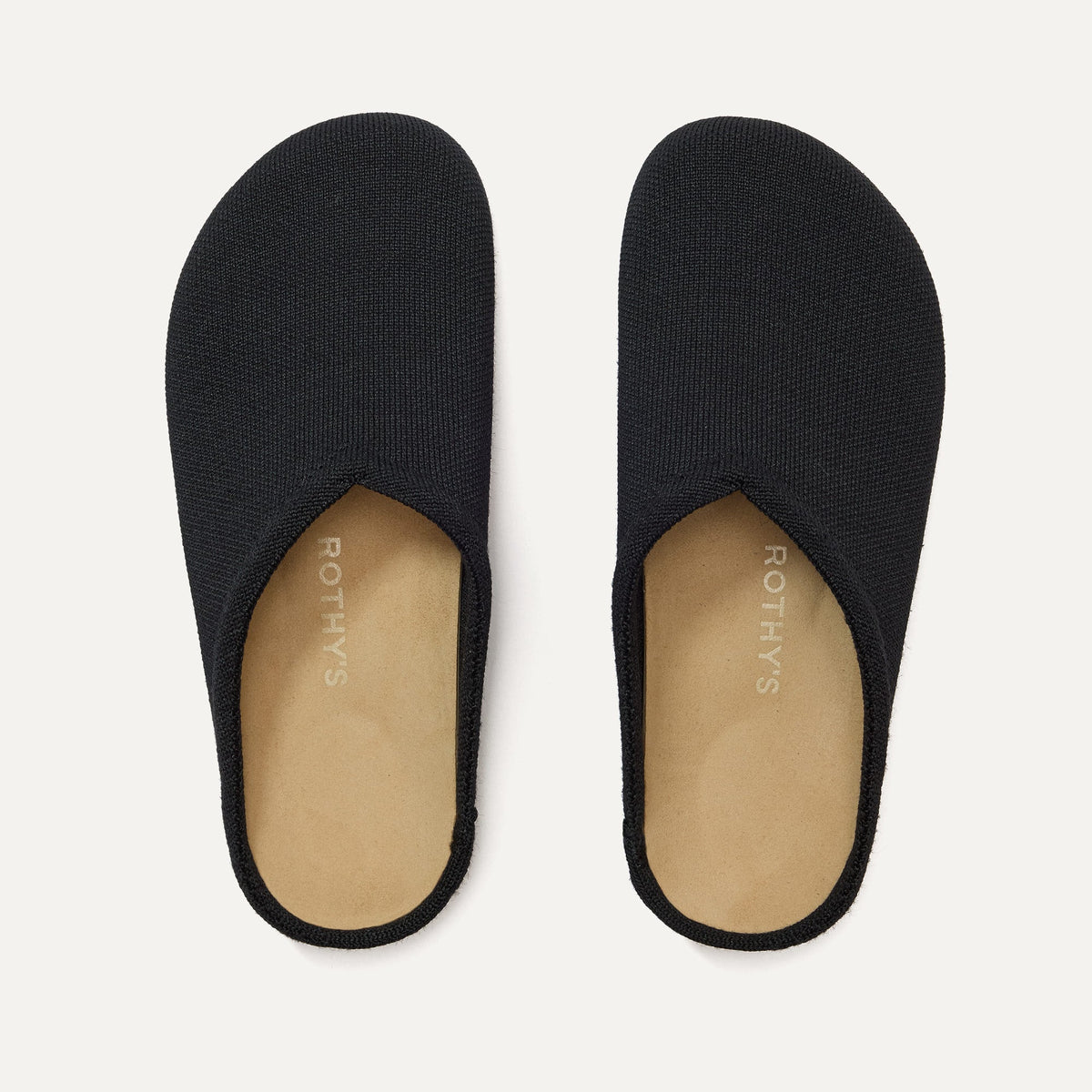 The Casual Clog in Black shown from the top.