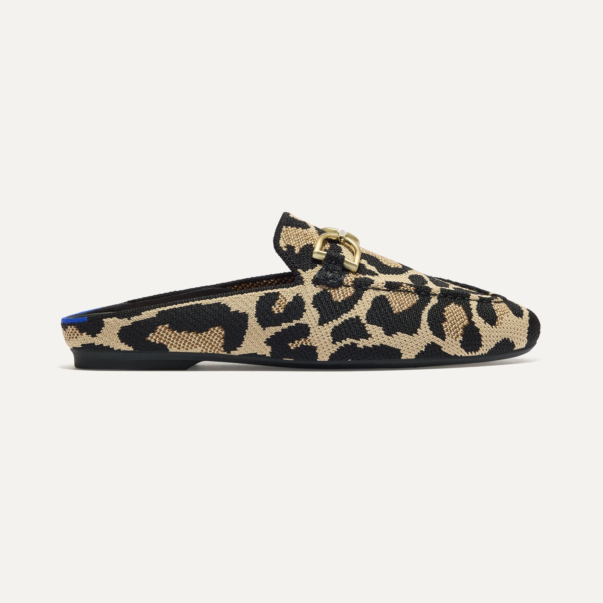 The Double Bit Loafer Mule in Desert Cat shown from the side.