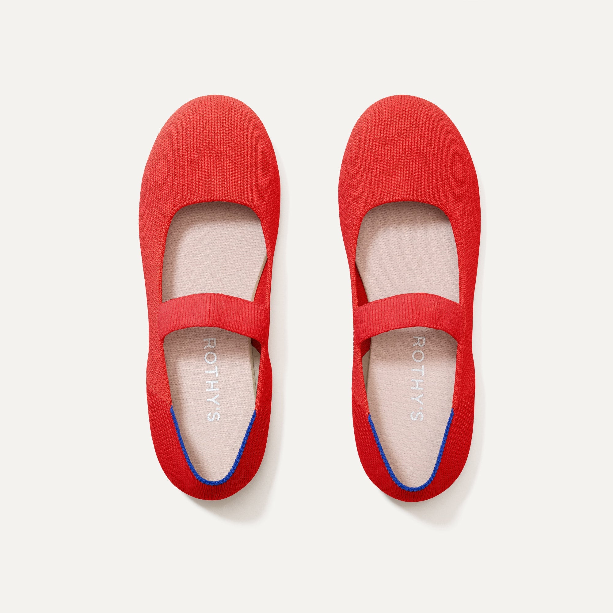 The Kids Mary Jane in Glamour Red shown from the top.