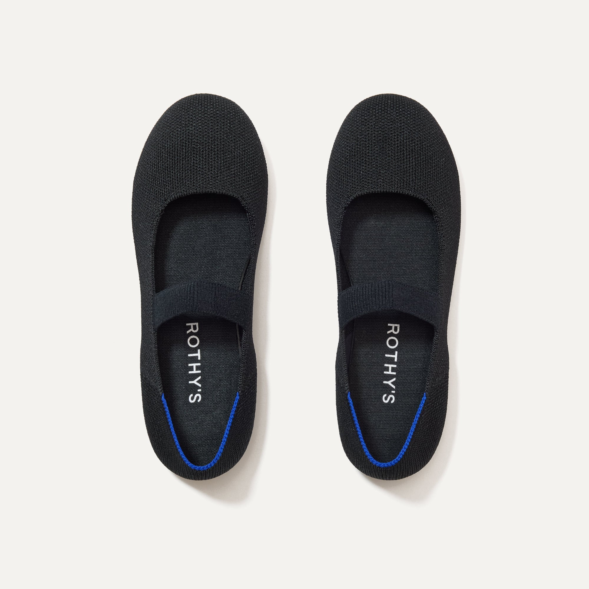 The Kids Mary Jane in Black shown from the top.