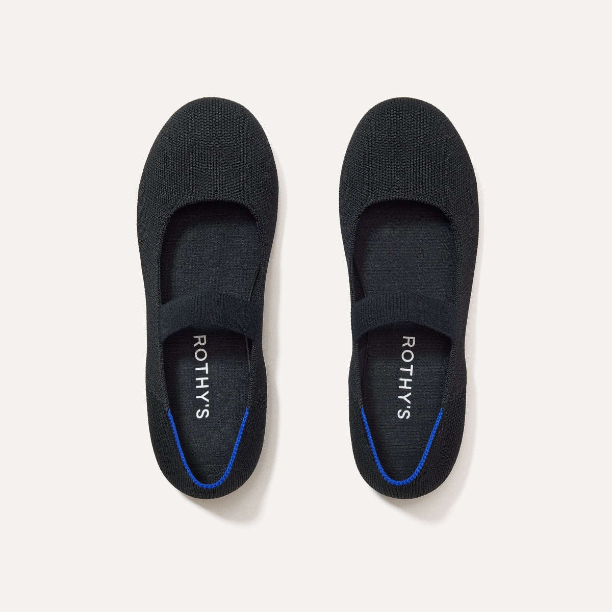 The Kids Mary Jane in Black shown from the top.