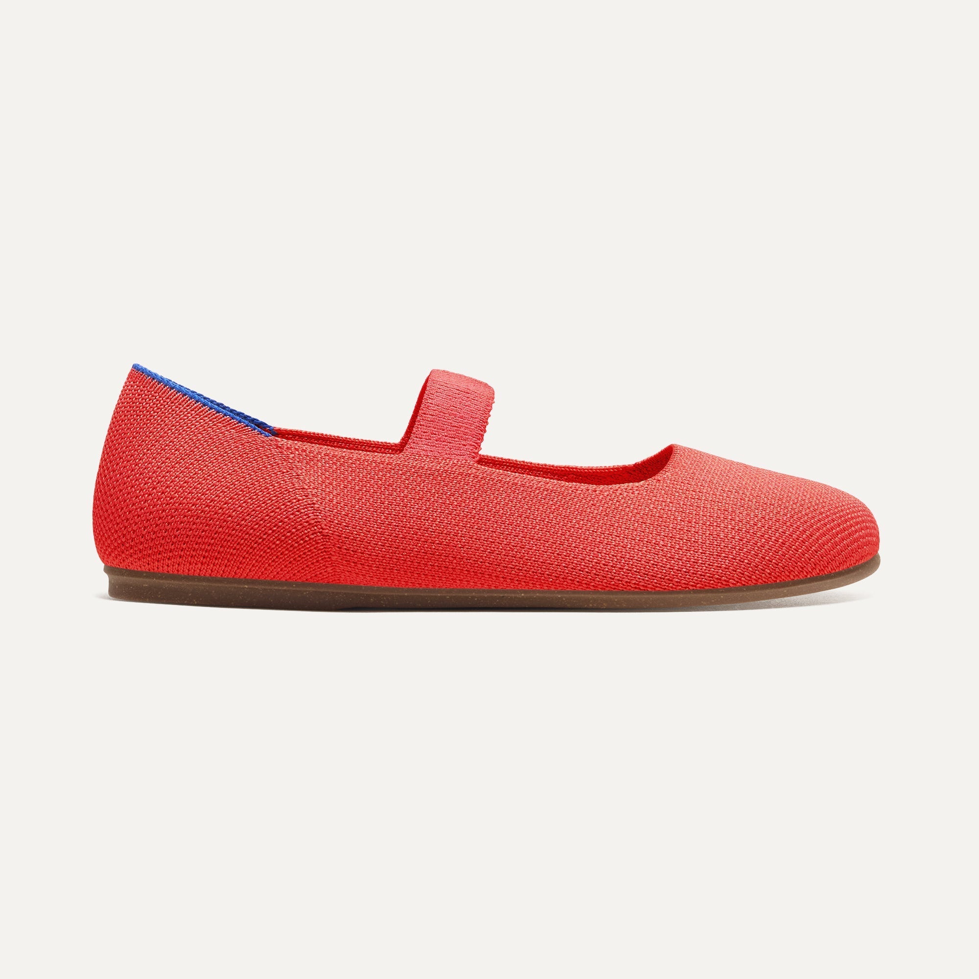 The Kids Mary Jane in Glamour Red shown from the side.