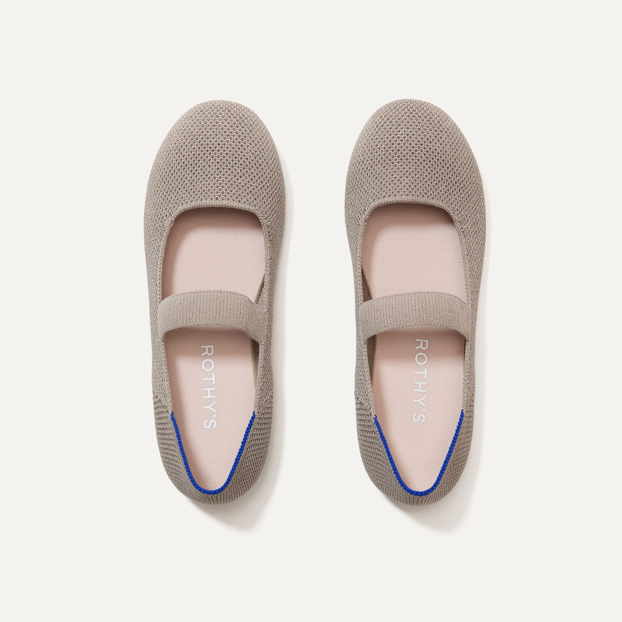 The Kids Mary Jane in Silver shown from the top.