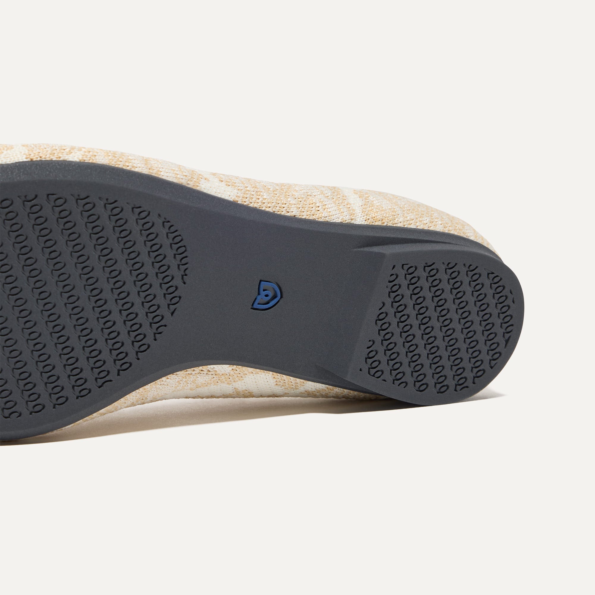 Close up of the outsole of The Max Square in White Chantilly.