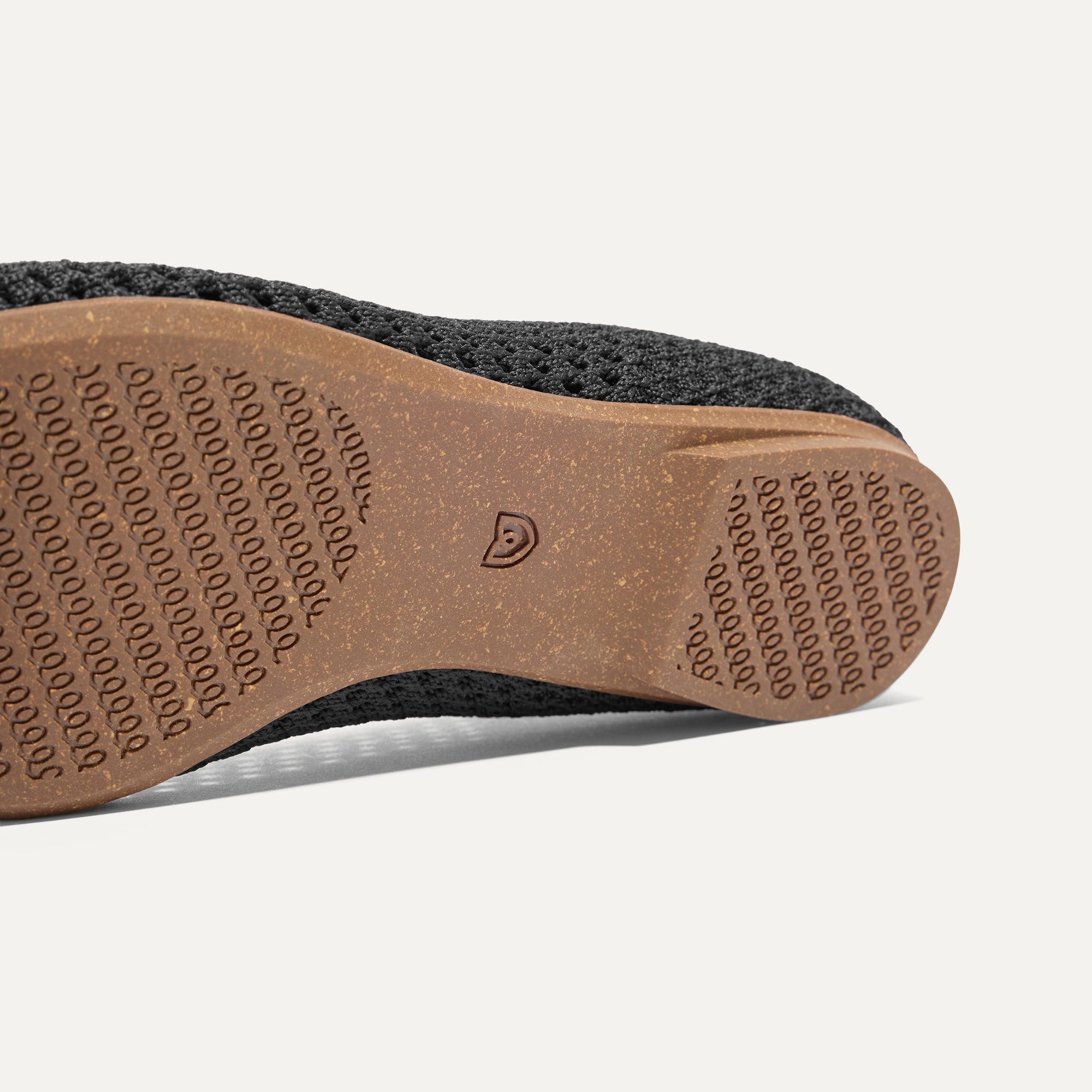 Close up of the outsole of The Max Square in Black Mesh.