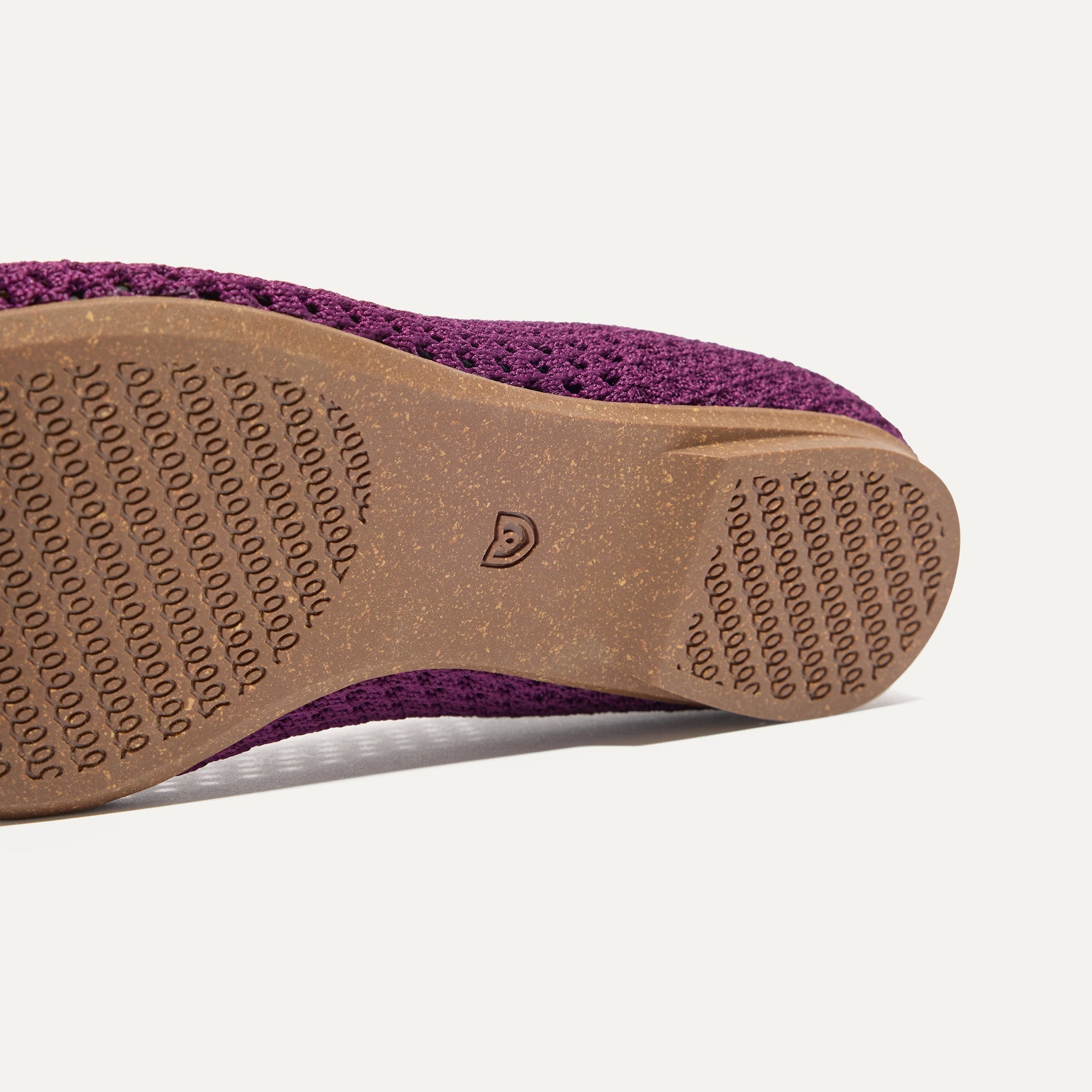 Close up of the outsole of The Max Square in Plum Mesh.