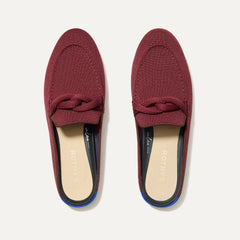 The Loafer Mule in Auburn shown from the top.