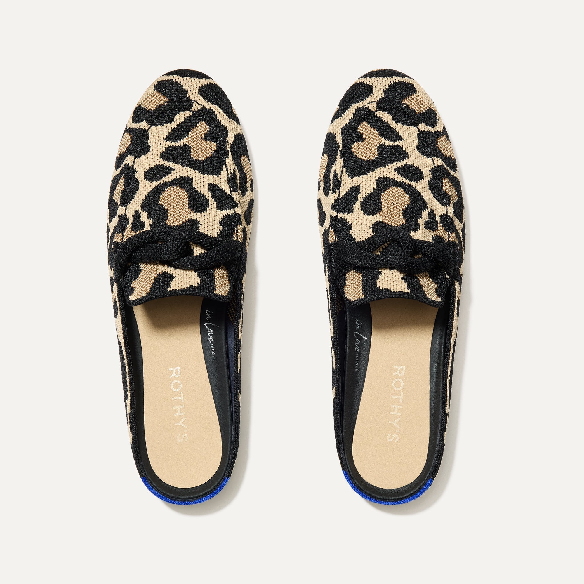 The Loafer Mule in Desert Cat shown from the top.