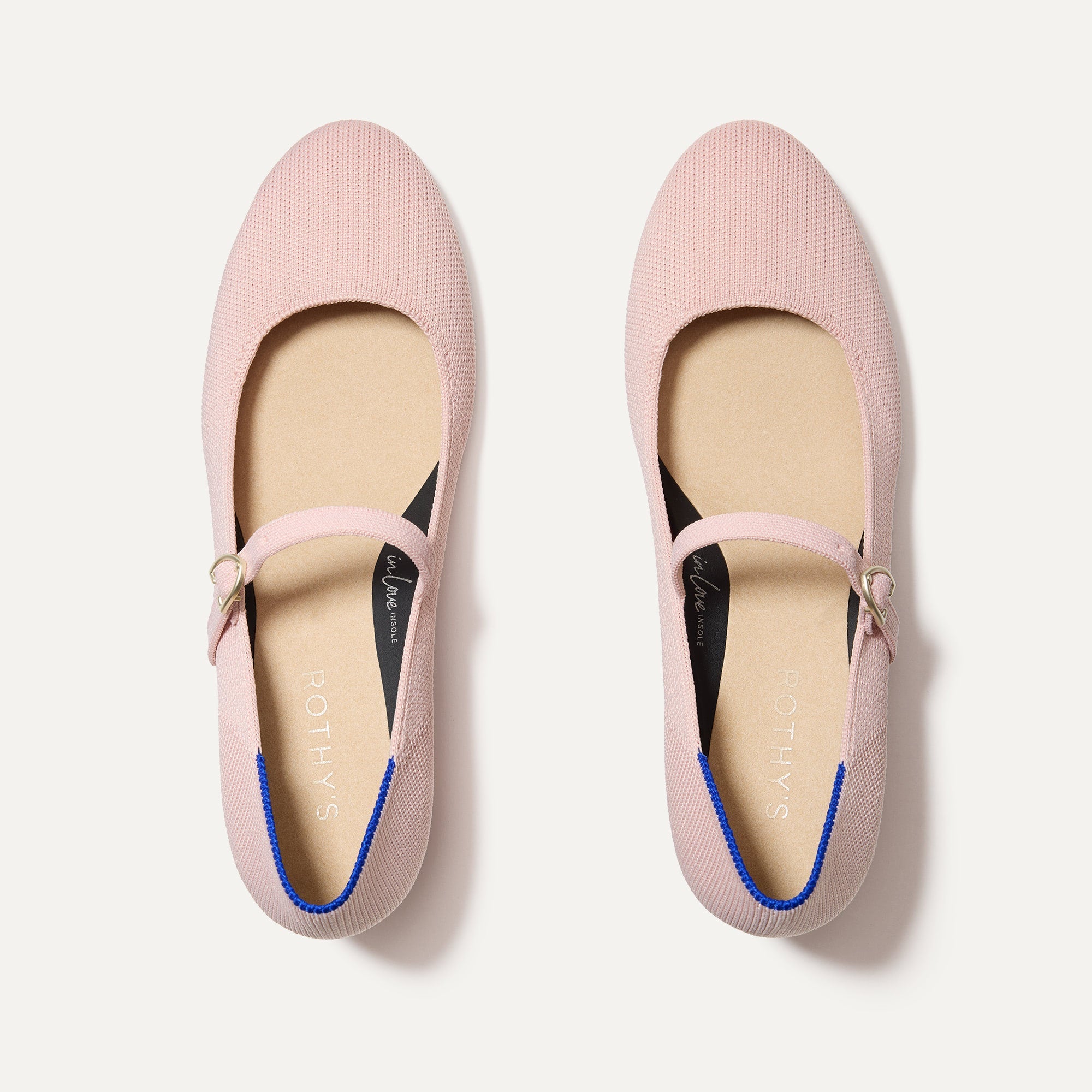 The Mary Jane Heel in Ballerina shown from the top.