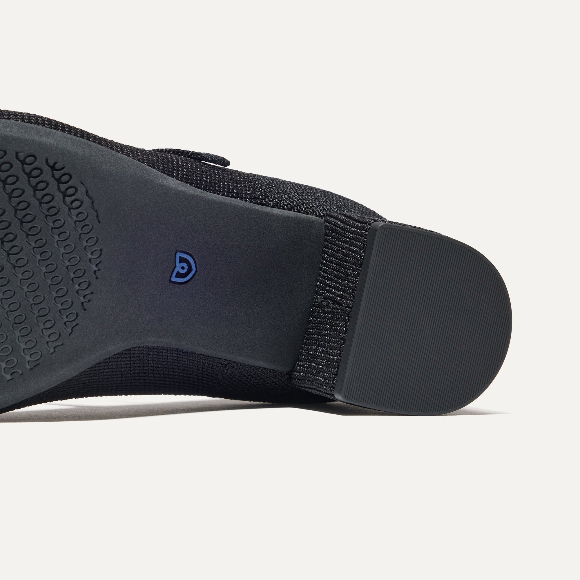 Outsole of The Mary Jane Heel in Black.