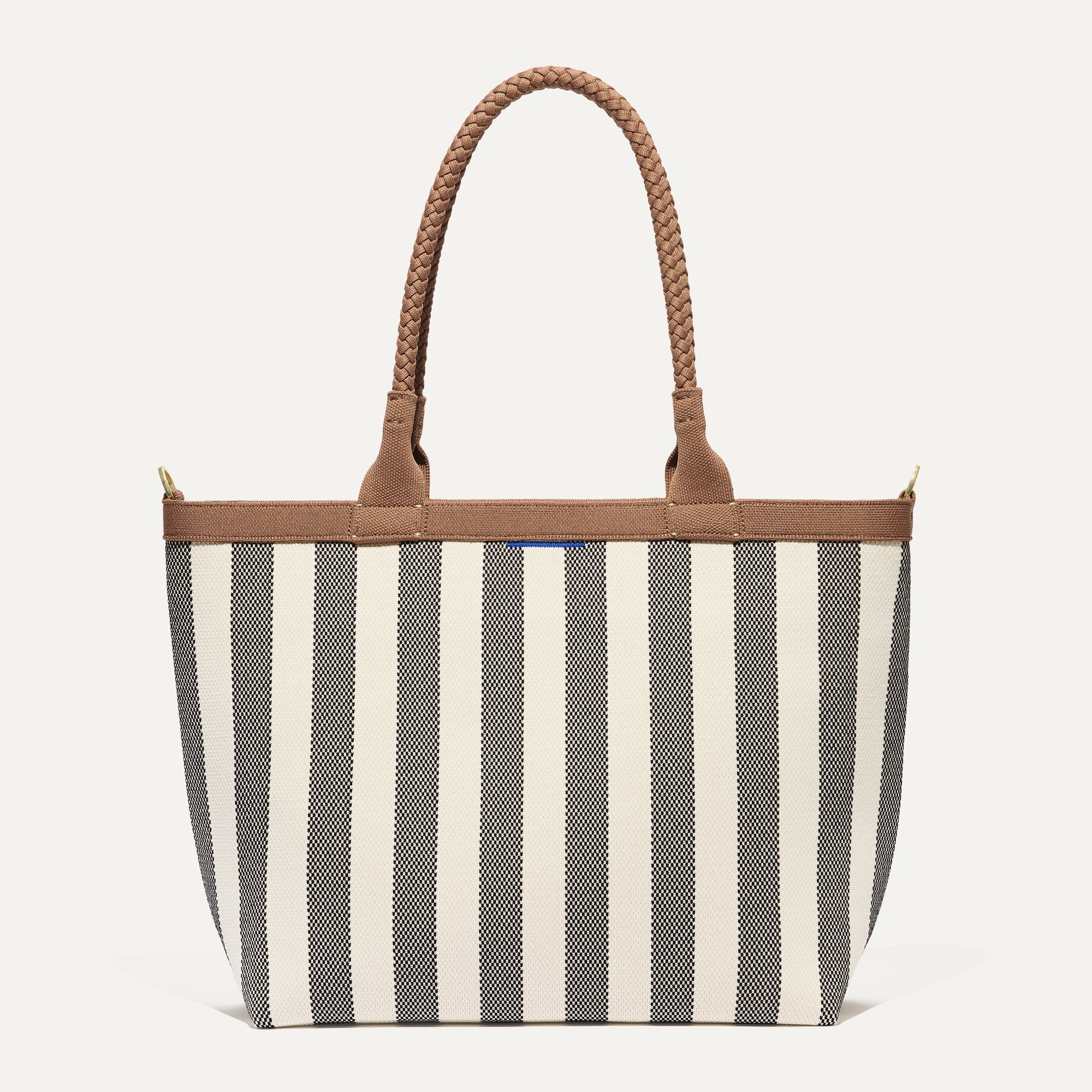 PLP |The Lightweight Zip Tote in Cabana Stripe shown from the front.