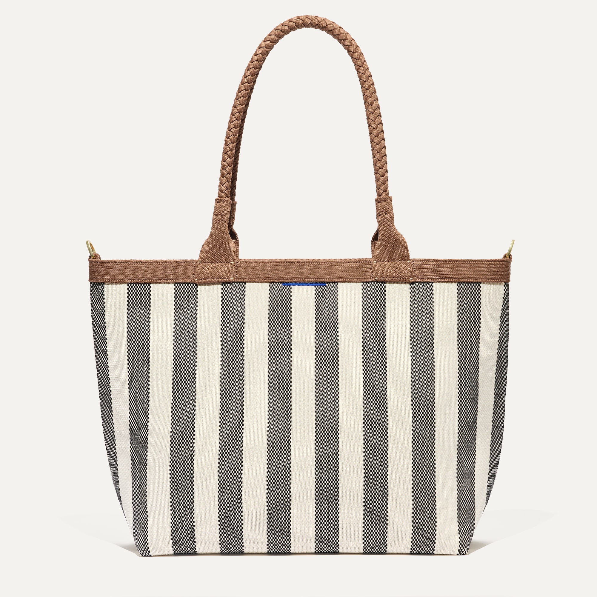 PDP |The Lightweight Zip Tote in Cabana Stripe shown from the front.