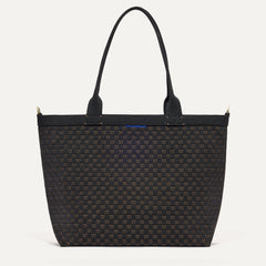 PLP |The Lightweight Zip Tote in Night Song shown from the front.