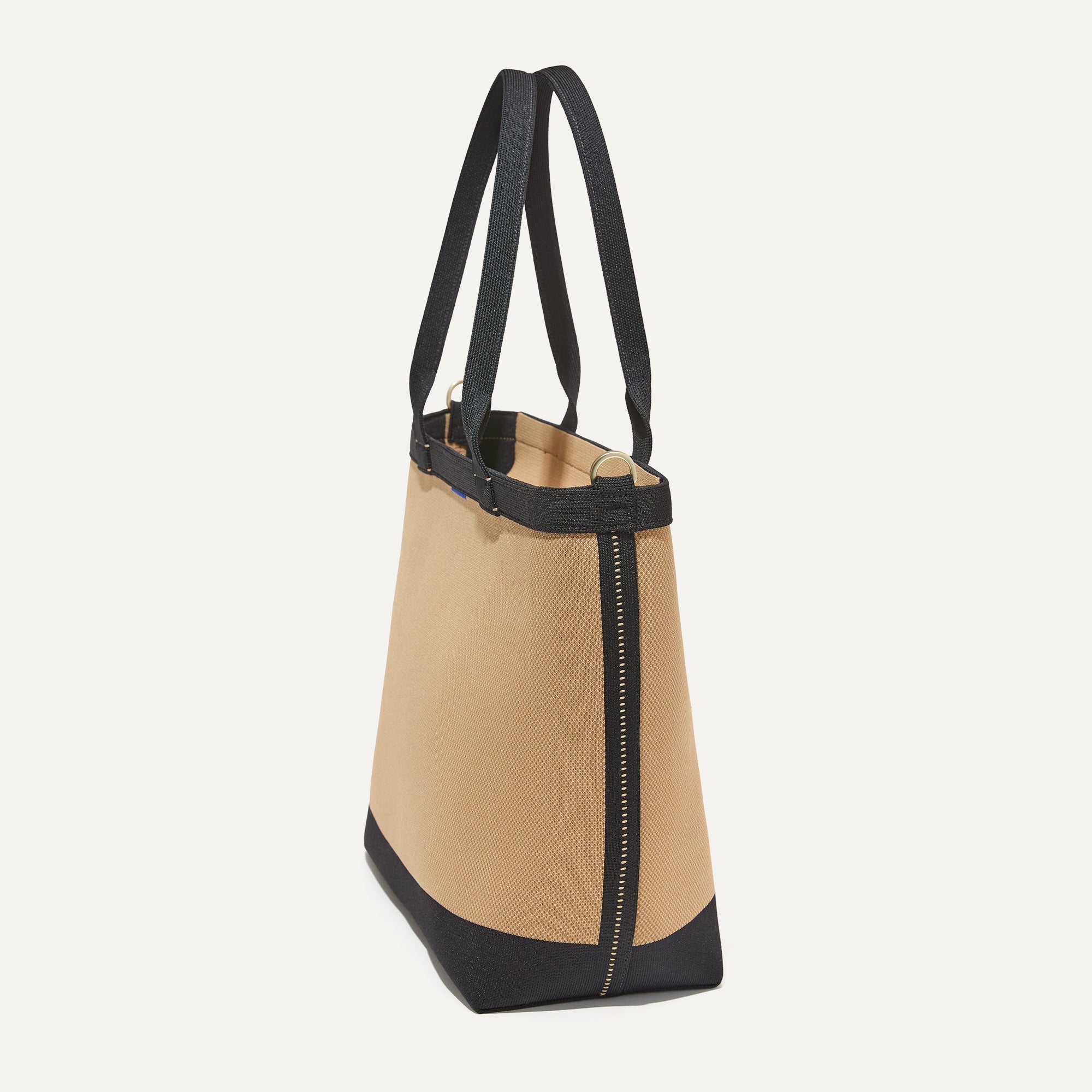 The Lightweight Zip Tote in Shortbread shown from the side.