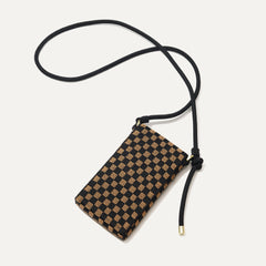 The Phone Crossbody in Midnight Song shown from the back.