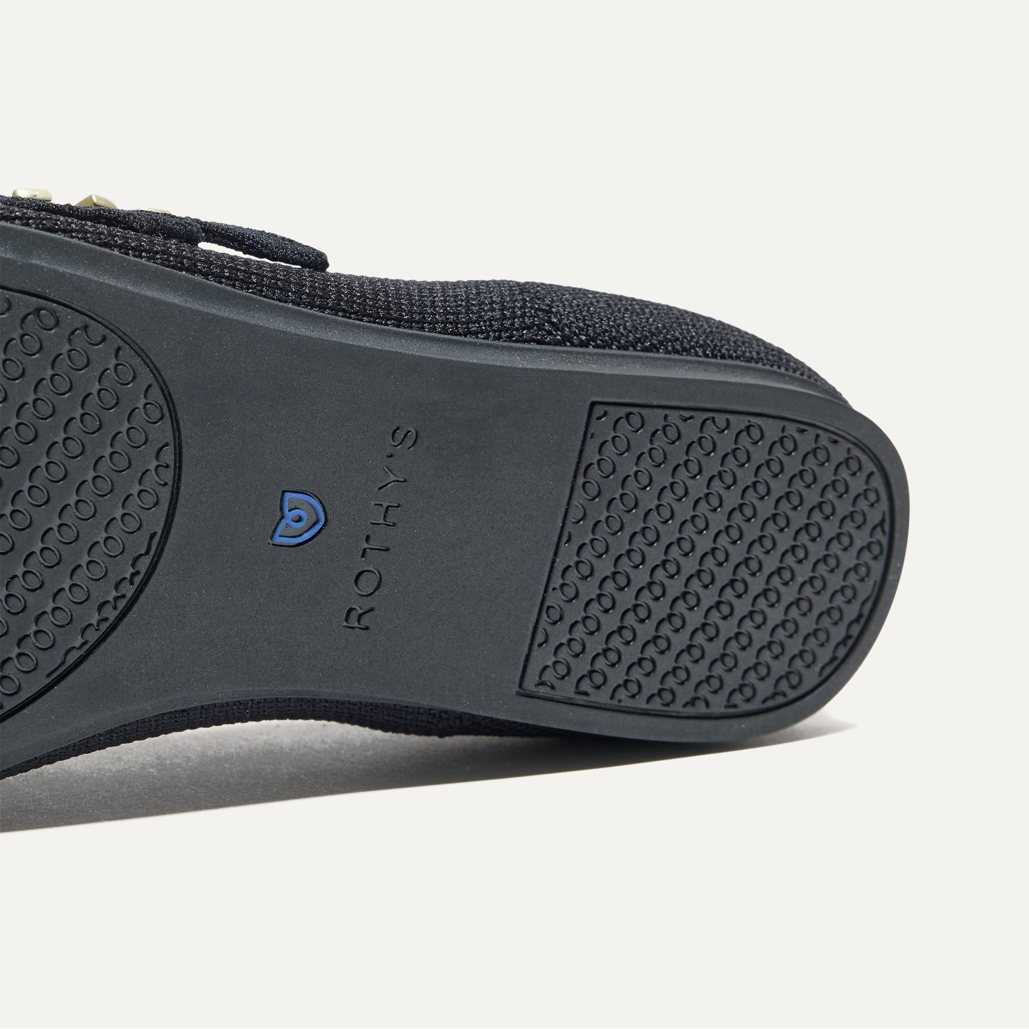 The sole of The Double Buckle Mary Jane in Black.