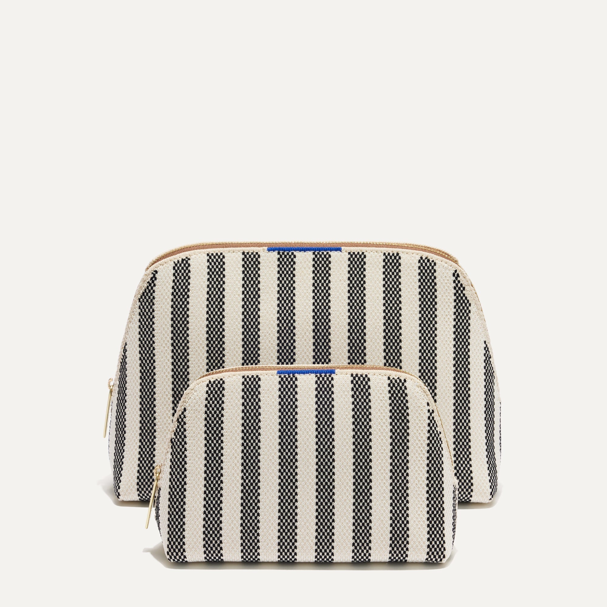 PDP |The Vanity Set in Cabana Stripe Micro Check shown from the front.