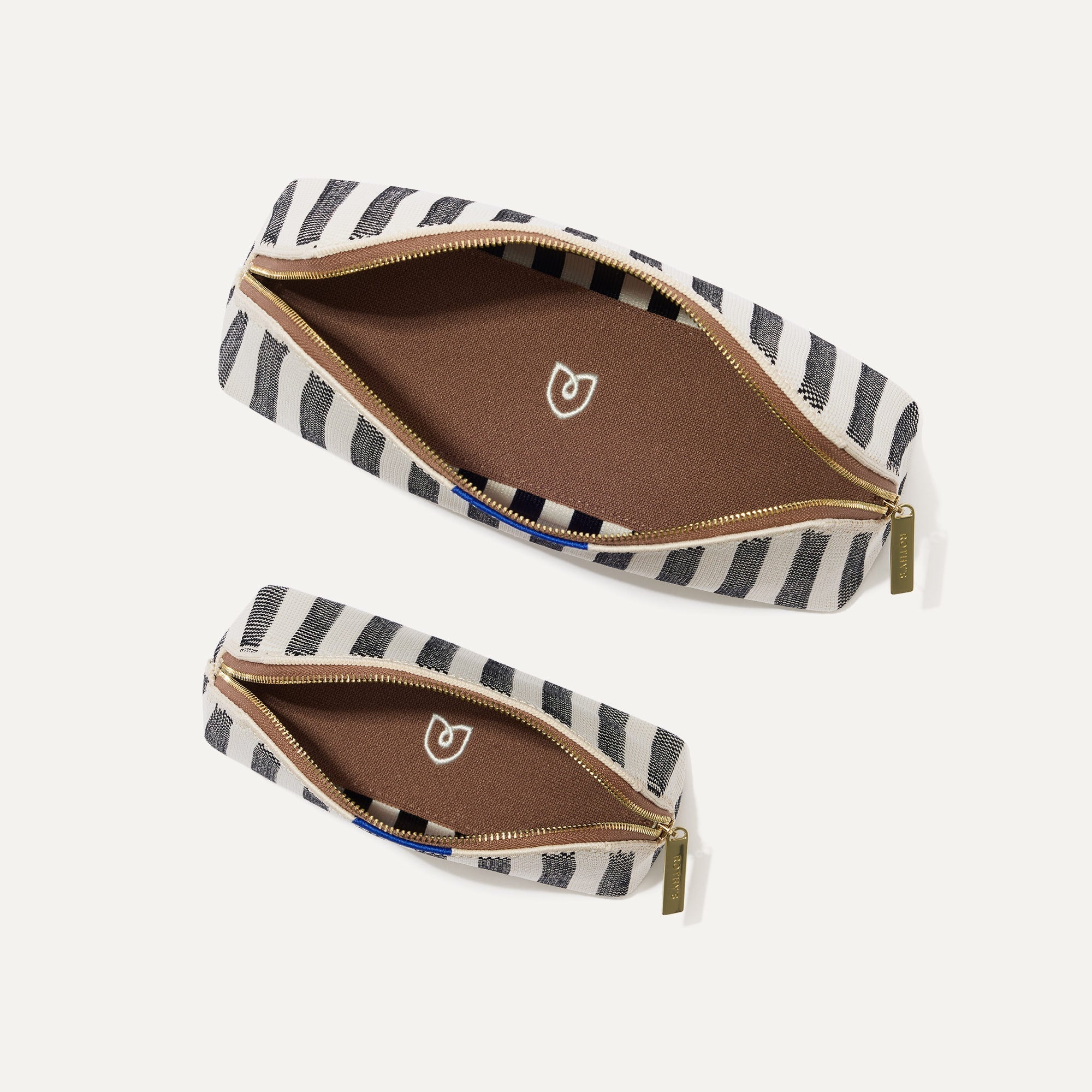 The Vanity Set in Cabana Stripe shown from overhead.