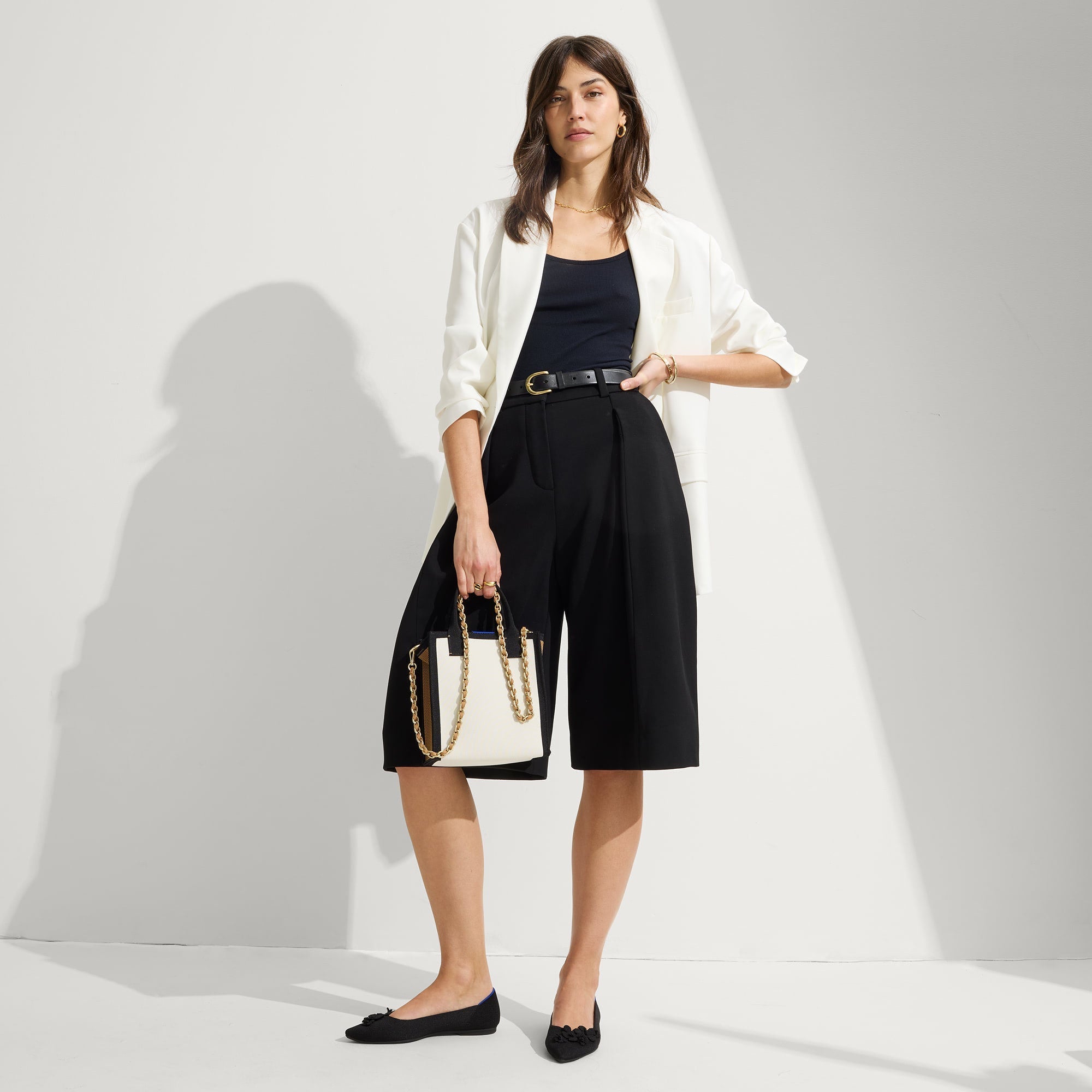 The Crossbody Strap in Wren Chain, shown paired with The Petite Classic Tote.