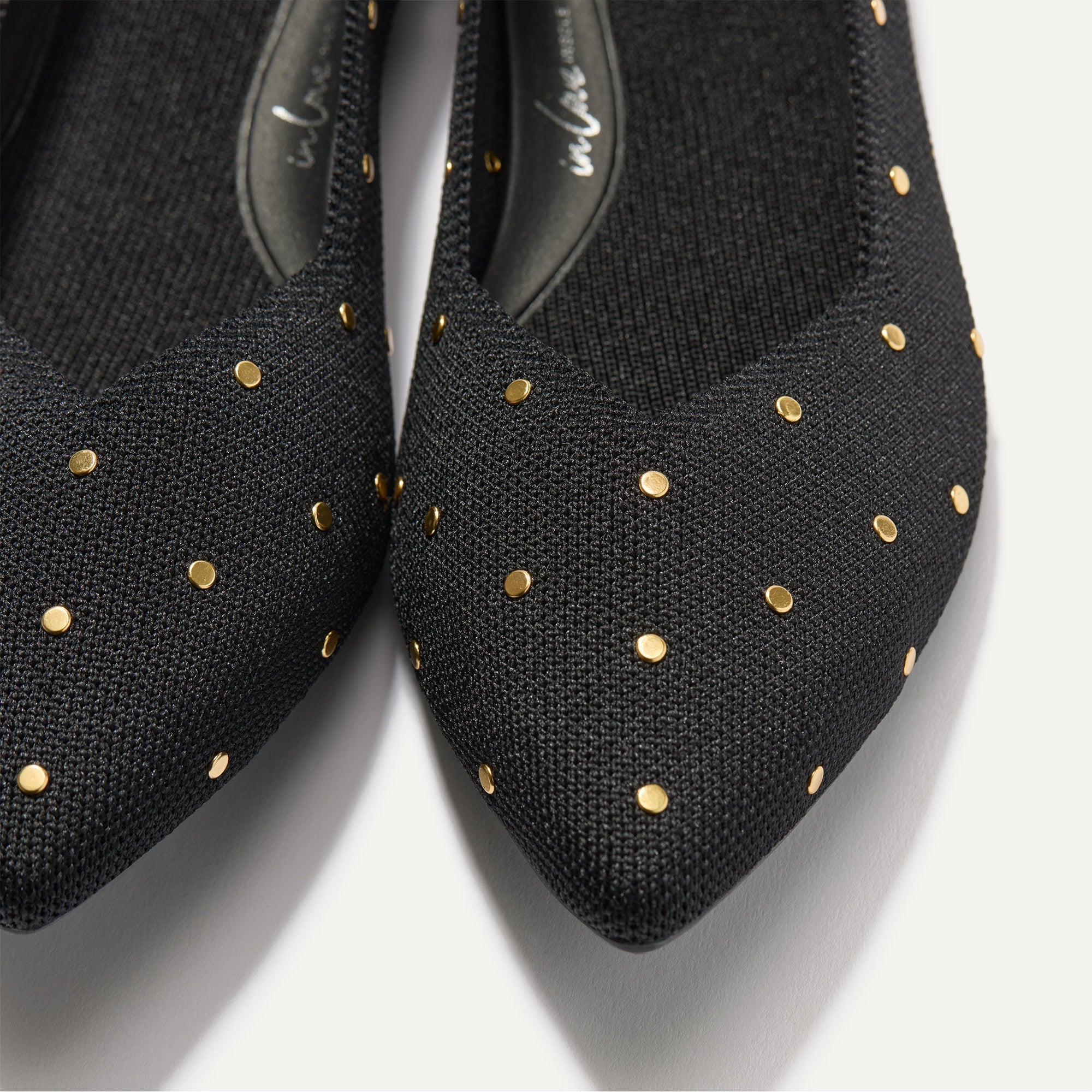 Close up of The Point II in Studded Black.