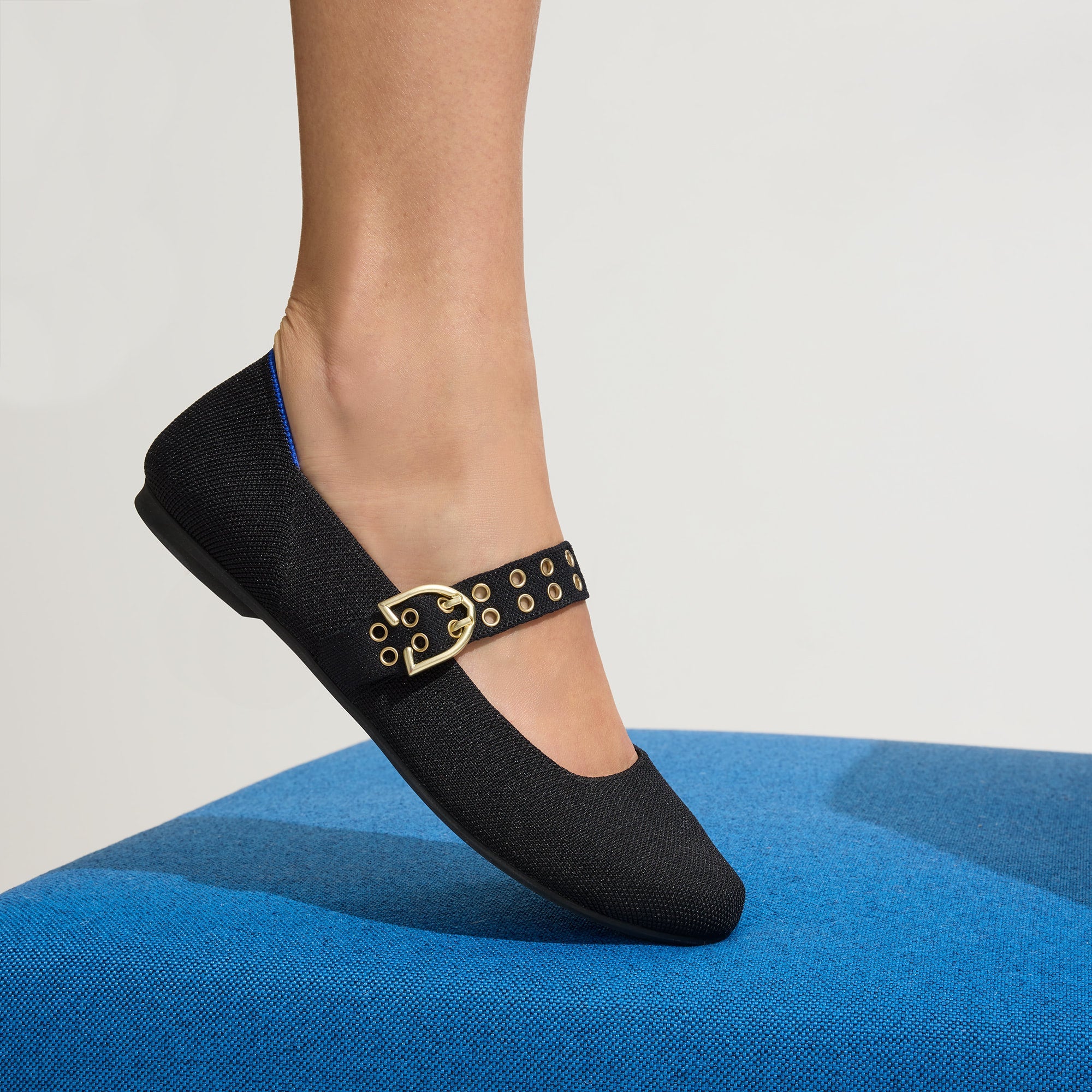 hover | Model wearing The Ballet Mary Jane in Black.