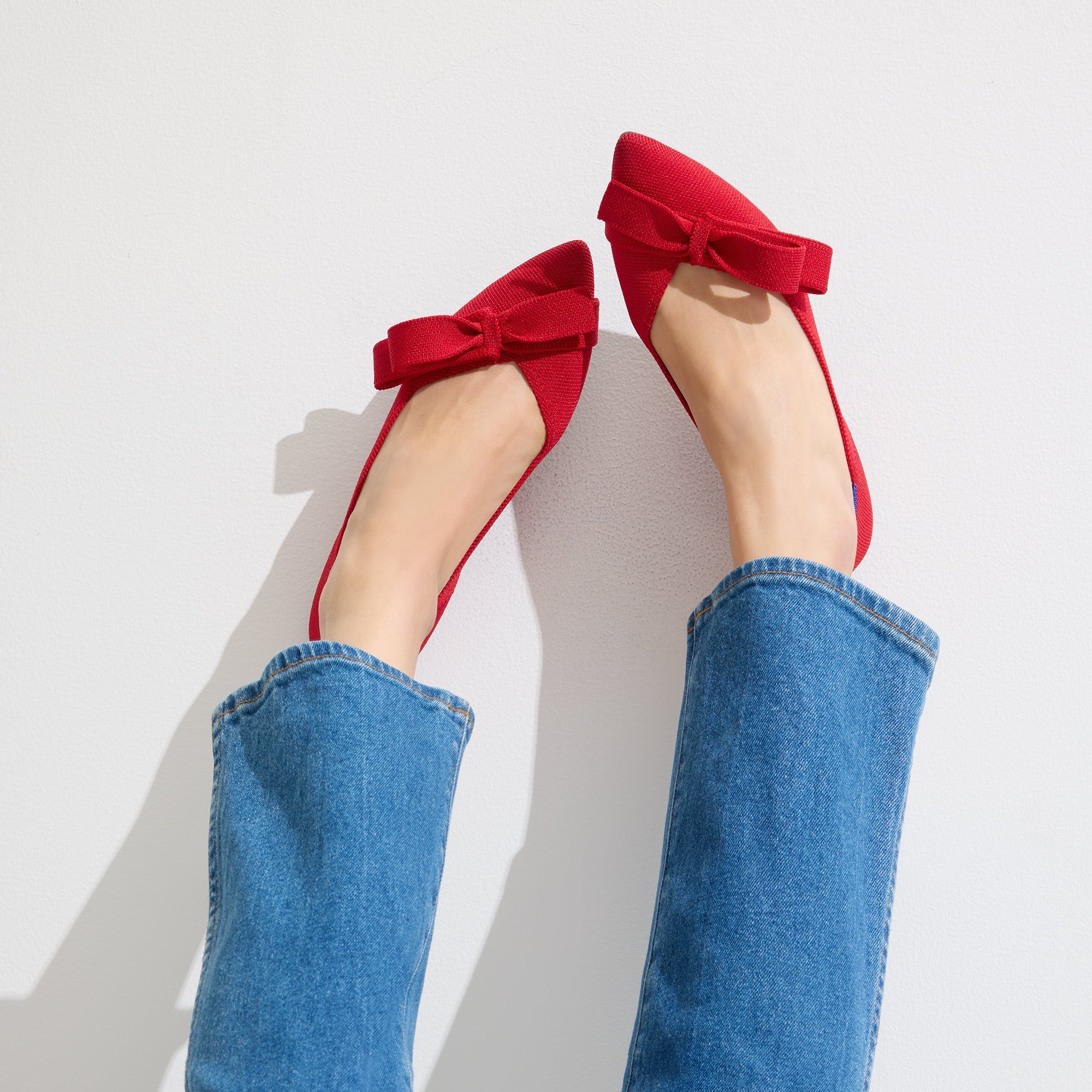 hover | Model wearing The Bow Point II in Cupid.