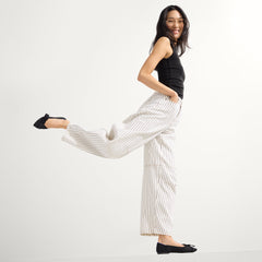 Alternate view of a model wearing The Bow Point II in Siren.