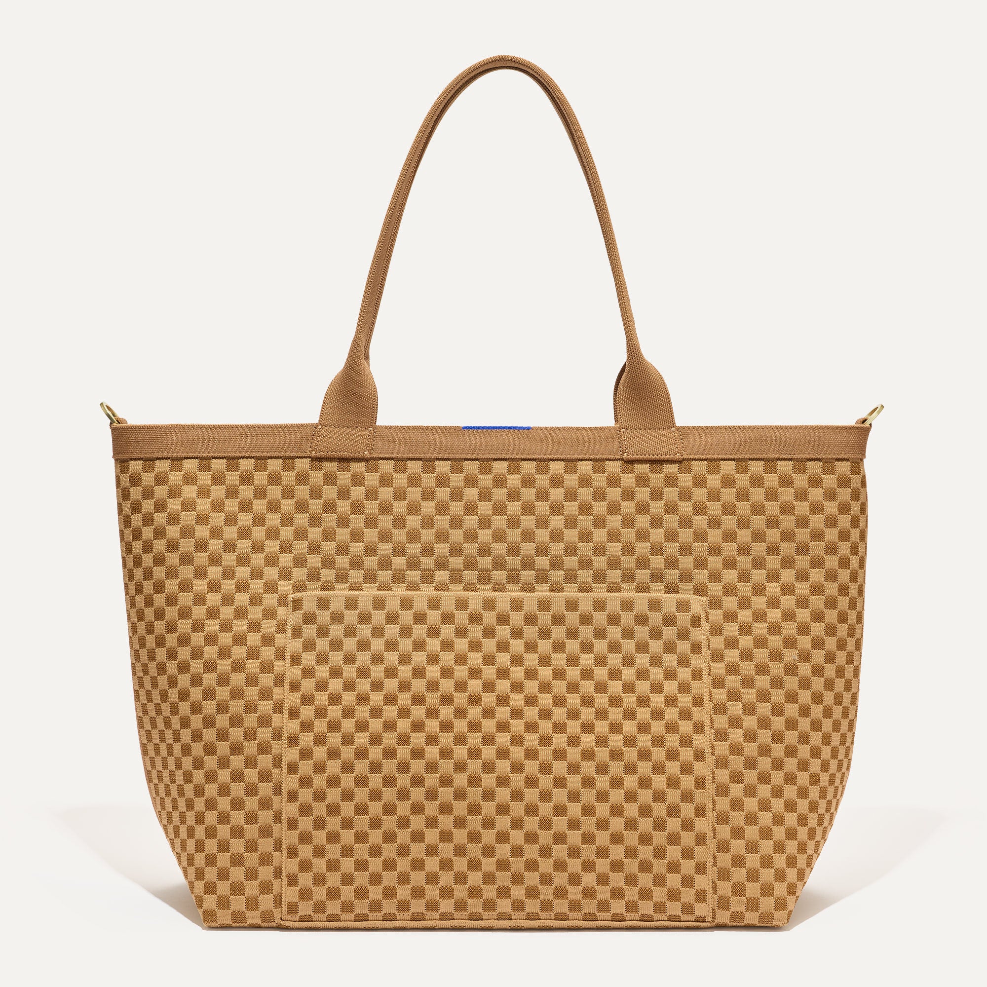 PDP |The Zip Travel Tote in Hazelnut shown from the front.