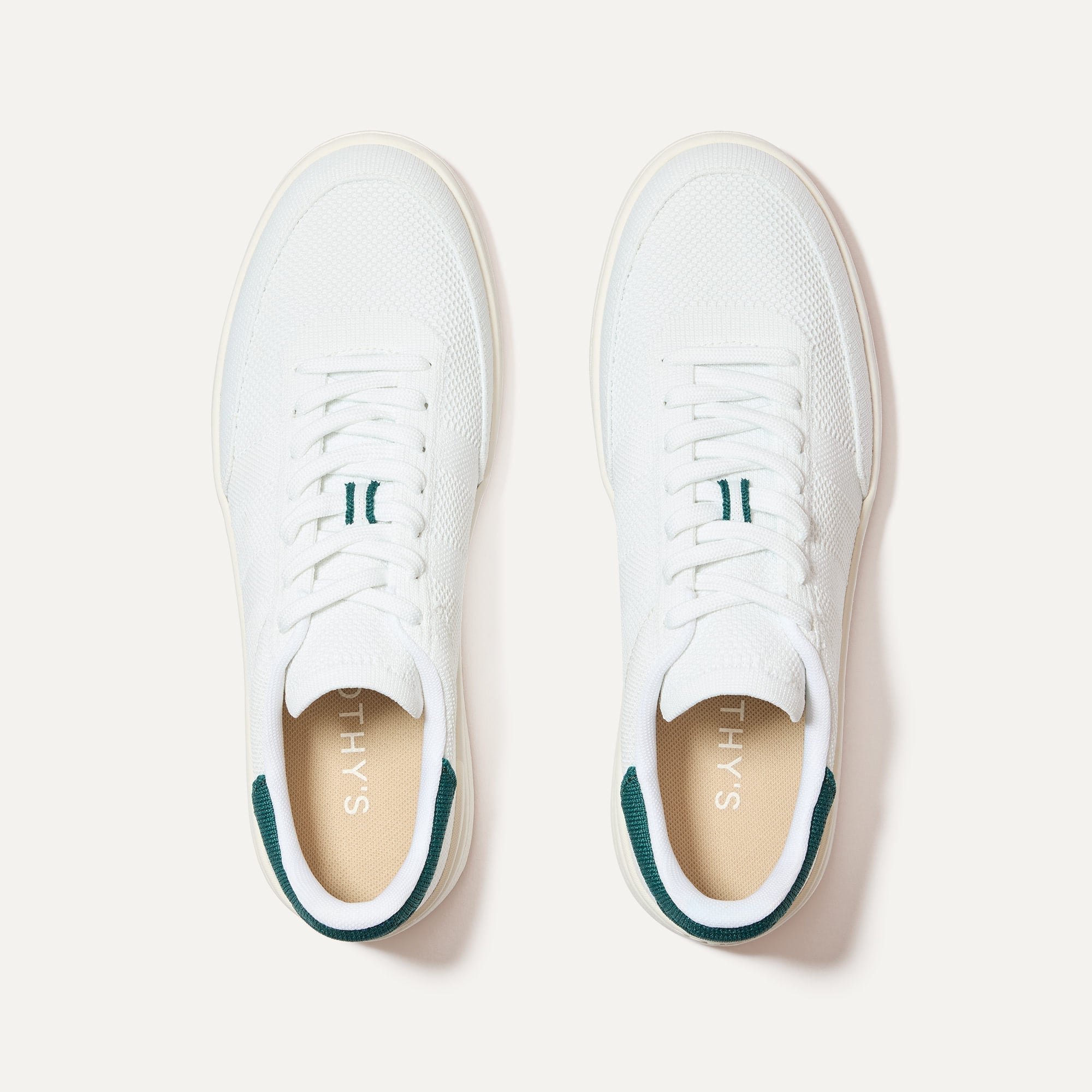 The Men's Court Sneaker in Turf shown from the top.