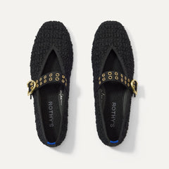 The Max Buckle Mary Jane in Twinkle Bouclé shown from the top.