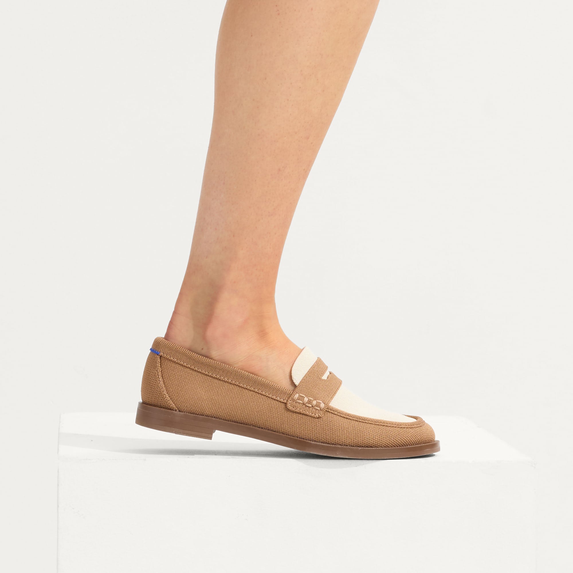 hover | Model wearing The Penny Loafer in Cortado.
