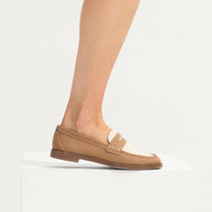 hover | Model wearing The Penny Loafer in Cortado.